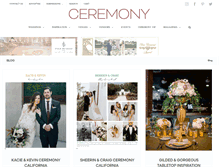 Tablet Screenshot of ceremonymagazine.com